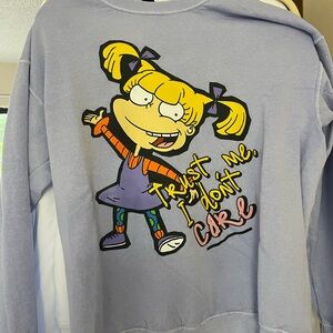 Graphic Sweatshirt with Cartoon Print